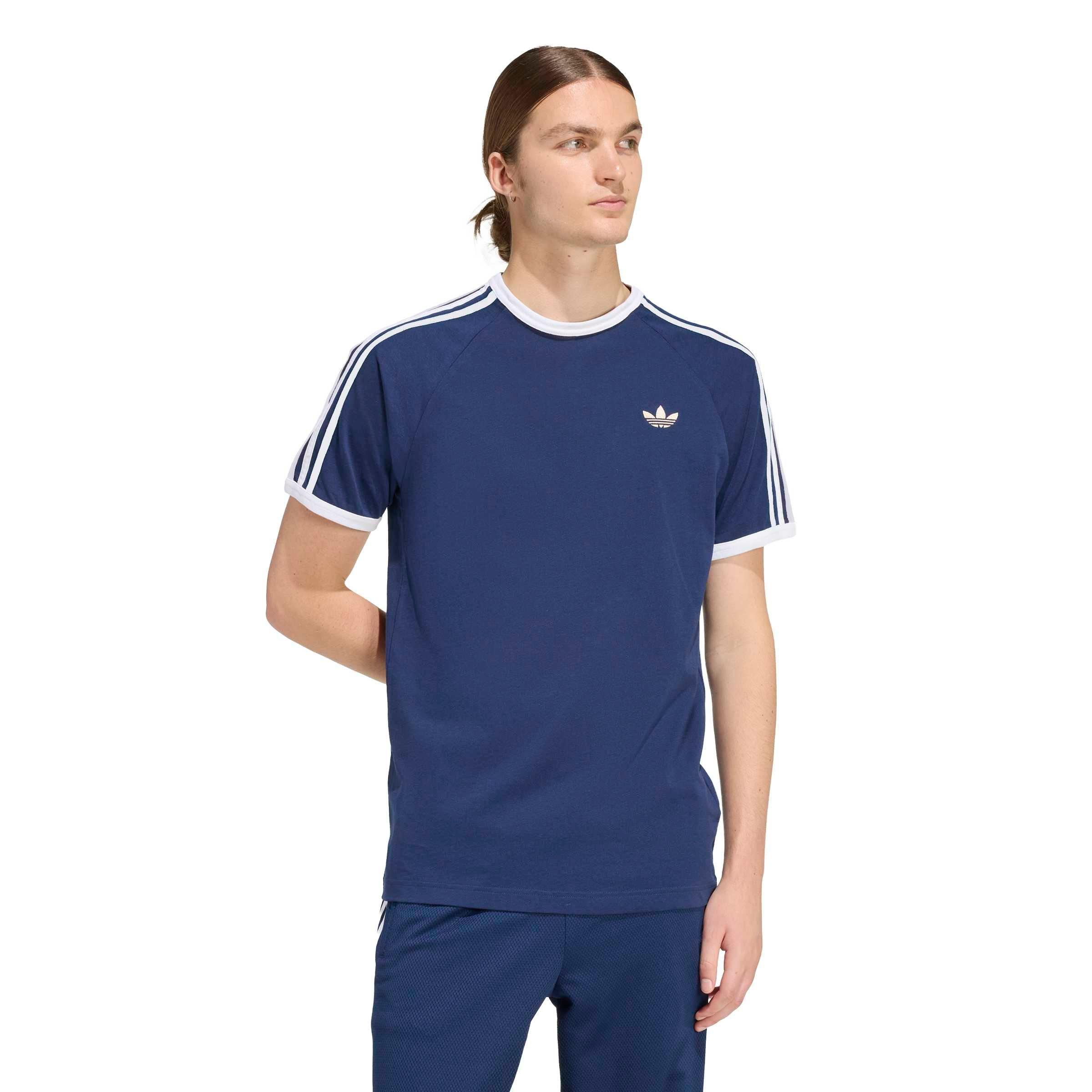 adidas Originals Men's 3-Stripes T-Shirt - Blue - BLUE